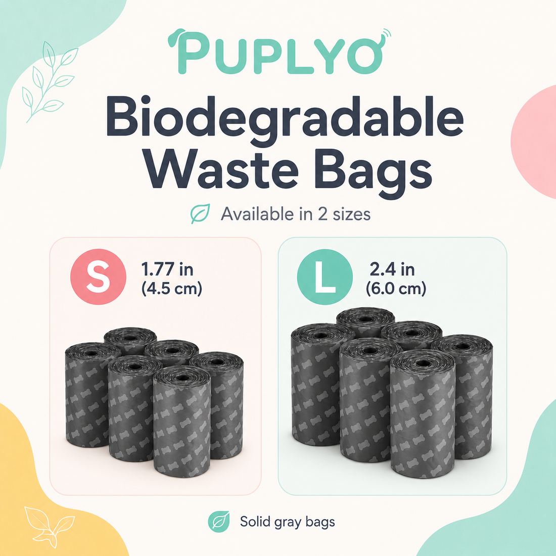 Biodegradable Waste Disposal Bags (Pack of Dog Poop Bags)